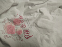 品彩（PinCai）短袖t恤女夏季玫瑰撞印花時(shí)尚優(yōu)雅寬松圓領(lǐng)上衣 P144T1657 曬單實(shí)拍圖