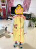 琴飛曼雨衣兒童雨衣幼兒園小學(xué)生男女童帶書包位全身防水一體雨衣奶油黃2XL 曬單實拍圖