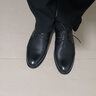獸霸（Shouba）男鞋商場(chǎng)同款頭層牛皮皮鞋男士商務(wù)休閑正裝圓頭系帶低幫皮鞋婚鞋 黑色 6677 41 曬單實(shí)拍圖