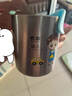 UOSO德國精工316不銹鋼兒童喝水杯帶刻度一家用四口親子杯防摔牛奶杯 (男寶)316水杯--無蓋 300ml 曬單實拍圖