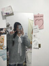 樂(lè )卡利韓版蕾絲毛衣女胖mm內搭打底秋冬季慵懶風(fēng)拼接假兩件套頭長(cháng)袖上衣 蕾絲拼接毛衣【均碼  125斤內】 曬單實(shí)拍圖