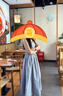 DXOT藍(lán)色法式吊帶背心連衣裙子女秋冬2025新款氣質(zhì)收腰大裙擺春夏長裙 藍(lán)色 M 建議：45/55kg 曬單實拍圖