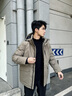 Scofield【鵝絨】男士24年冬季新款連帽休閑保暖廓形防風(fēng)羽絨服 深卡其色 XL (180) 曬單實拍圖