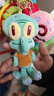 Spongebob正版海綿寶寶毛絨玩具公仔鑰匙扣掛件派大星蟹老板章魚(yú)哥書(shū)包掛件 13.5cmQ版章魚(yú)哥掛件 【正版授權】 曬單實(shí)拍圖
