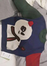 馬·拉?。∕.Latin）童裝兒童毛衣新年拜年服冬新款男小童雪人提花設(shè)計半高領(lǐng)毛衣 藏青 110cm 曬單實拍圖