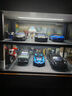 卡威1:24仿真停車場車庫場景模型亞克力車模展示盒汽車收納擺件帶燈 星爸爸停車場【不含車】 曬單實拍圖
