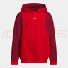 阿迪達斯（adidas）童裝JK KN FZHD SET春節款運動(dòng)休閑衛衣針織套裝 JN4385紅/黑 曬單實(shí)拍圖