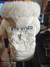 NOSSKISS輕奢品牌羽絨服女2024冬季新款毛領(lǐng)小個子白鴨絨修身顯瘦保暖外套 米白色+白色毛領(lǐng) L 110-125斤 曬單實(shí)拍圖