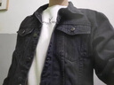 JASONWOOD高端品牌男裝牛仔外套男春秋寬松痞帥翻領(lǐng)休閑潮牌工裝夾克上衣服 9015黑色 M 曬單實拍圖