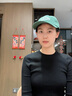 EMIS帽子楊冪同款男女棒球帽鴨舌帽運(yùn)動(dòng)帽綠色學(xué)生休閑大頭圍顯臉小 新標(biāo)經(jīng)典棒球帽-綠色 均碼 曬單實(shí)拍圖