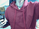 梵洛幽600g重磅春秋季美式純棉衛衣男加絨加厚雙層連帽潮牌青少年上衣服 酒紅色 常規 XL 曬單實(shí)拍圖