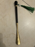 京方甄選紫檀實(shí)木長(cháng)柄純銅鞋拔子家用加長(cháng)老人孕婦彎腰提鞋器鞋紫檀木溜子 紫光檀鞋拔+綠色流蘇 35cm 曬單實(shí)拍圖