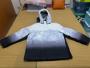 雪中飛羽絨服鴨絨男士短款秋冬星空時尚休閑防風抗寒可拆卸帽印花羽絨服 白色 3XL (190) 曬單實拍圖