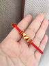 淘運閣蛇年本命年紅繩手鏈手工編織卷卷蛇護身符吉祥佩戴物生日禮物 金色卷卷蛇手繩一條 曬單實(shí)拍圖
