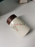 榜盛草木灰茶葉罐陶瓷手繪精品高檔小號密封罐存茶罐防潮保鮮茶倉空罐 草木灰手繪柿子茶葉罐 300ml 曬單實拍圖
