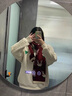 CHANEELR & KARITH圍巾女冬季2025新款新年紅色針織圣誕節(jié)圍脖女生日禮物送女生女友 雪花鹿紅 曬單實(shí)拍圖