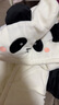 宜爽兒嬰兒衣服秋冬季保暖連體衣滿(mǎn)月寶寶加厚哈衣棉衣外出服抱衣爬服潮 熊貓 90cm 曬單實(shí)拍圖