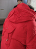 皮爾卡丹（pierre cardin）女童棉服加厚冬裝2025新款兒童中大童棉衣可愛(ài)中長(cháng)款洋氣外套 紅色 160 曬單實(shí)拍圖