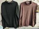 JEANSWEST CLUB真維斯打底衫雙面德絨加厚秋衣純色長(cháng)袖衛衣男青年高領(lǐng)男士衛衣 曬單實(shí)拍圖