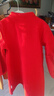 Classic Teddy精典泰迪童裝女童連衣裙兒童國(guó)風(fēng)拜年服中小童毛呢長(zhǎng)裙 大紅 140  曬單實(shí)拍圖