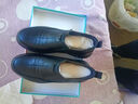 意爾康棉鞋 短靴2025冬季新款真皮加絨保暖女靴孝親送禮鞋爸爸媽媽棉鞋 黑色 39 曬單實(shí)拍圖