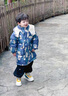 迪士尼（Disney）兒童羽絨服男中小童中長(cháng)款2024新款男孩寶寶三防洋氣冬季加厚外套 藍色 100 cm 曬單實(shí)拍圖