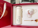 MOORMANLLY法國(guó)鈴蘭花保溫杯女士實(shí)用茶水分離泡茶杯養(yǎng)生杯教師節(jié)禮物女老師 【禮盒套裝】陶瓷暖杏白460ml 曬單實(shí)拍圖