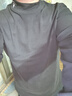 真維斯（JEANSWEST）雙面德絨打底衫男秋冬季長(cháng)袖t恤男保暖內搭上衣加絨半高領(lǐng)秋衣男 高領(lǐng) 黑色 小清晨陽(yáng)光_K_左領(lǐng)角 XL 曬單實(shí)拍圖
