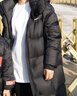 坦博爾羽絨服女長款休閑百搭寬松廓形加厚連帽面包服530852Z 黑色 160 曬單實拍圖