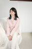 ELAND【三防】衣戀棉服女學(xué)院風(fēng)秋日華夫餅絎縫外套2025秋季新款 粉色(25)Pink S 160 曬單實(shí)拍圖
