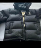 駱駝火山2.0羽絨服2025秋冬新款連帽加絨加厚面包服冬季短款羽絨服 暗夜黑/暗夜黑，男女同款 3XL 曬單實(shí)拍圖