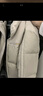 卡賓男裝 90鴨絨羽絨服2024秋冬新款老花滿印面包服寬松潮流外套H 杏色15 2XL /185/54 曬單實拍圖