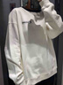 匡威（Converse）官方正品 2025春男童時尚潮流運動休閑針織套頭衫 10028407-A02 均碼 (XL) 曬單實拍圖