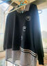 莎妮朵羅大碼女裝寬松胖mm春秋冬裝新品顯瘦款假兩件加絨保暖衛衣女17491 黑色 加絨 3XL 建議160-180斤穿著(zhù) 曬單實(shí)拍圖