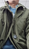 JEEP SPIRIT2025秋冬加絨男士韓版大衣男裝假兩件連帽中長(cháng)款風(fēng)衣外套男派克服 軍綠色加棉 加厚 4XL 【 175-190斤】 曬單實(shí)拍圖