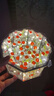 菲享玫瑰花花海小夜燈520情人節(jié)生日禮物女創(chuàng)意手工DIY送女友閨蜜禮物 21朵八角紅色玫瑰花小夜燈 禮袋款【附教程，關(guān)燈鏡子效果】 曬單實拍圖