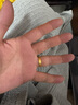 明牌珠寶教師節禮物 平安無(wú)事戒 足金古法黃金素圈對戒AFM0191工費400 足金戒指 16號 約5.84克 曬單實(shí)拍圖