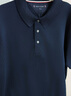 TOMMY HILFIGER【輕奢感】25夏季男絲光棉肌理高級(jí)感商務(wù)修身短袖翻領(lǐng)POLO03809 藏青色DW5 XL （推薦：155-170斤） 曬單實(shí)拍圖