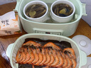 SPHE電燉鍋家用陶瓷隔水燉寶寶煮粥鍋嬰兒輔食鍋bb煲湯燕窩電燉盅 米白色雙層帶蒸籠（免看管上蒸下燉） 0.6L 曬單實(shí)拍圖