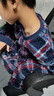 SCHIESSER KINDER童裝男童毛絨格子長袖長褲家居服套裝4B/19732H 寶藍(lán)7800 150 曬單實拍圖