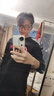 卡圖弛美式高街長袖t恤男春秋季衛(wèi)衣服寬松潮流小眾純棉重磅內(nèi)搭打底衫 黑色 XL 【建議120-140斤】 曬單實拍圖