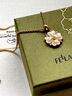 翡拉拉（fellala）新品「幸運(yùn)四葉草」系列項(xiàng)鏈白色高級感吊墜時髦鎖骨鏈新年禮物 白色 一條 曬單實(shí)拍圖