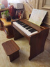 Octavebaby兒童小鋼琴木質(zhì)電子琴37鍵玩具寶寶女孩禮物男孩家用初學(xué)者禮物 37鍵胡桃色+琴凳+話(huà)筒+琴譜 標準款 曬單實(shí)拍圖
