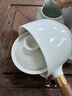 君莊功夫茶具側把茶壺大容量懶人自動(dòng)旋轉泡茶神器逍遙壺茶杯套裝家用 青瓷逍遙泡（單壺） 280ml 曬單實(shí)拍圖