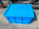 藍色加厚塑料周轉箱可配蓋子物流中轉倉庫塑膠框工業(yè)收納膠箱現貨 465-280箱（530*385*290） 默認:藍色(如需其他顏色備注:黃/綠/紅/白) 曬單實(shí)拍圖