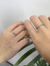夢芊汐999純銀情侶戒指一對男女素圈對戒結(jié)婚訂婚情人節(jié)生日禮物送女友 莫比烏斯情侶對戒+免費刻字 曬單實拍圖