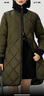 哥弟真的好（GIRDEAR）女裝菱格壓紋中長款鴨絨羽絨服女A400742 墨綠 XL (5碼) 曬單實(shí)拍圖