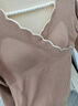 婧麒（JOYNCLEON）孕婦秋衣秋褲套裝產(chǎn)后哺乳保暖內(nèi)衣產(chǎn)婦懷孕期月子服秋冬睡衣 咖啡色上衣【修身美體】 L 曬單實拍圖