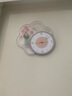 美世達郁金香奶油風創(chuàng)意掛鐘現(xiàn)代家用鐘表客廳裝飾時鐘餐廳時鐘表掛墻 大號：40x39cm（充電燈5000毫安) 曬單實拍圖