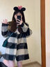 妙奕嘉格子西裝外套女冬季大衣高級感2026新款洋氣短款小個(gè)子小香風(fēng) 黑白格子毛呢小香風(fēng)外套 S 【建議80-100斤】 曬單實(shí)拍圖